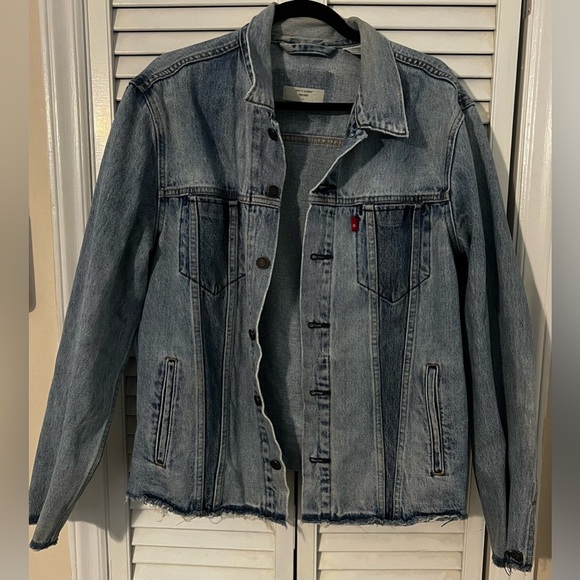 Levi’s Altered Reform Denim Patchwork Trucker Jacket - Picture 1 of 16